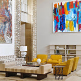 Original Colorful Abstract Art Extra Large Abstract Painting Squares Canvas Painting For Home Decor