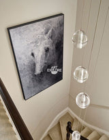 Black White Abstract Horse Painting Original Animal Painting horse Portrait Painting