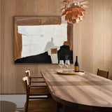 Black And Brown Wall Art Abstract Acrylic Art Canvas Painting For Living Room Abstract Canvas Painting