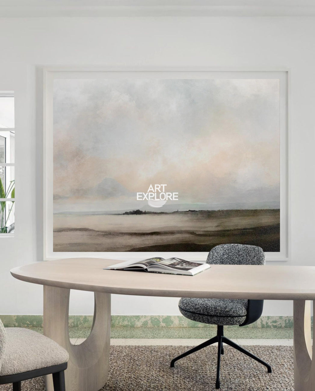 Modern Abstract Art Landscape Wall Art Contemporary Landscape Canvas Painting