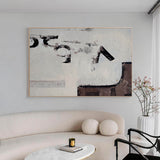 Gray and Brown Minimalist Painting Original Abstract Painting Art Textured Painting Abstract Art For Sale