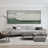 Luxury Textured Abstract Painting Big Canvas Wall Art Large Green Wall Decor