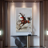 Rich Textured Running Horse Wall Art Modern Horse Textured Canvas Wall Art Horse Acrylic Painting For Sale