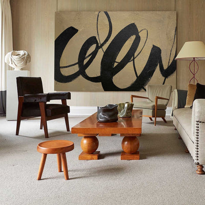 Large Black And Brown Wall Art Abstract Canvas Wall Art Acrylic Painting For Living Room