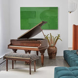 Luxury Green Abstract Art Minimalist Painting Abstract Acrylic Wall Art Painting For Livingroom