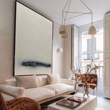 Large White And Beige Artwork Oversized Framed Wall Art X Large Wall Art