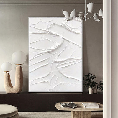 white abstract wall art white 3D Textured art white textured wall art white abstract art painting white abstract painting white abstract wall art