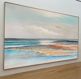 Luxury Blue Abstract Painting Big Canvas Wall Art Large Wall Painting For Home Decor