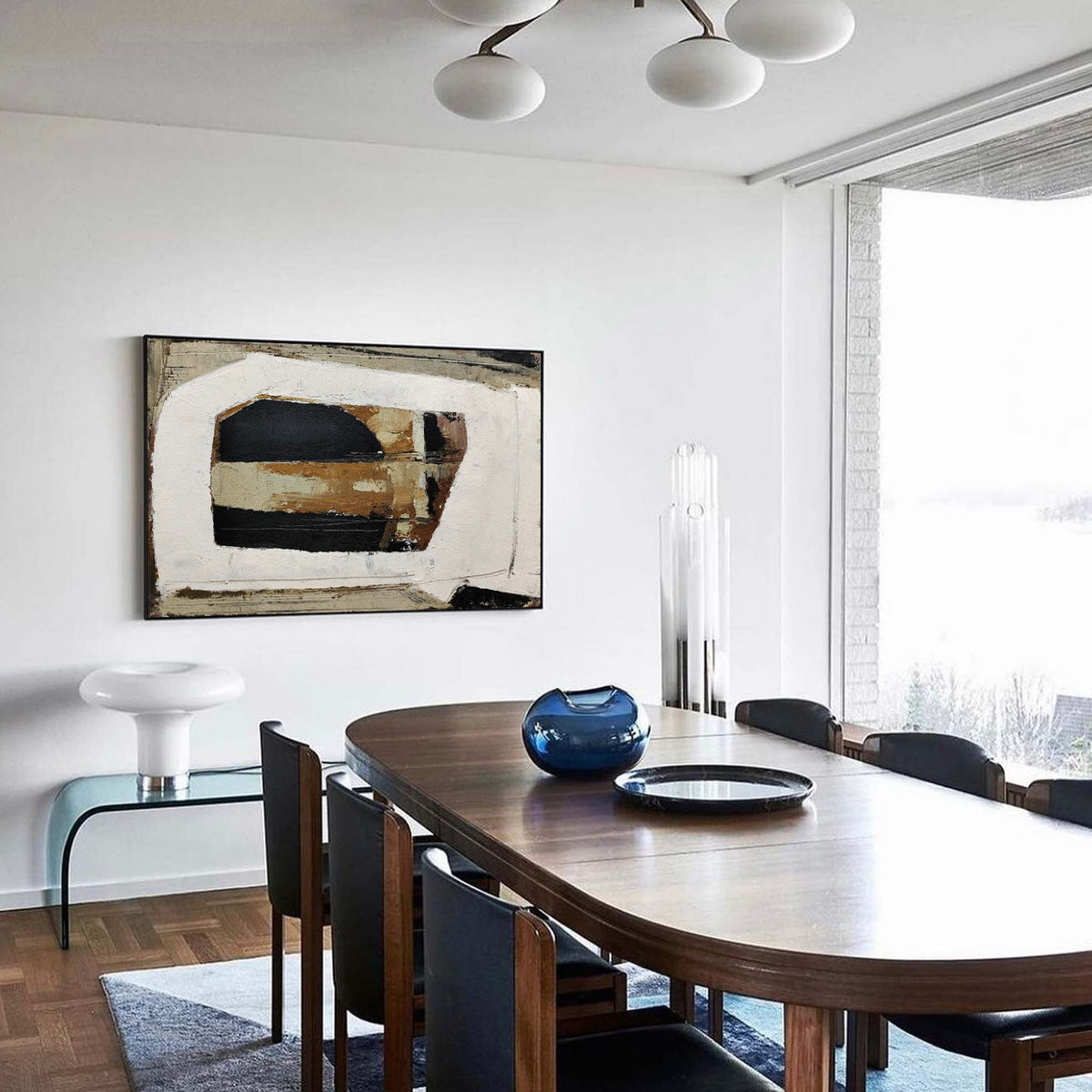 Black And Brown Wall Art Abstract Acrylic Art Canvas Painting For Living Room Painting Ideas On Home Decor