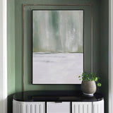 Abstract Green Canvas Painting Large Original Acrylic Abstract Canvas Art Modern Abstract Painting