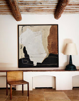 Modern Abstract Wall Art Brown Canvas Wall Art Large Japandi Abstract Art Painting For Sale