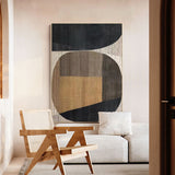 Wabi-sabi Brown And Beige Canvas Art Large Minimalist Acrylic Painting Minimalist Wall Art For Livingroom