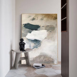 Modern Grey Abstract Canvas Art Grey Abstract Wall Painting Large Abstract Art For Sale