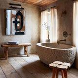 Modern Abstract Painting Large Livingroom Canvas Art Black And Brown Acrylic Painting