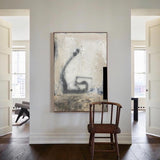 Large White And Beige Artwork Oversized Framed Wall Art X Large Wall Art