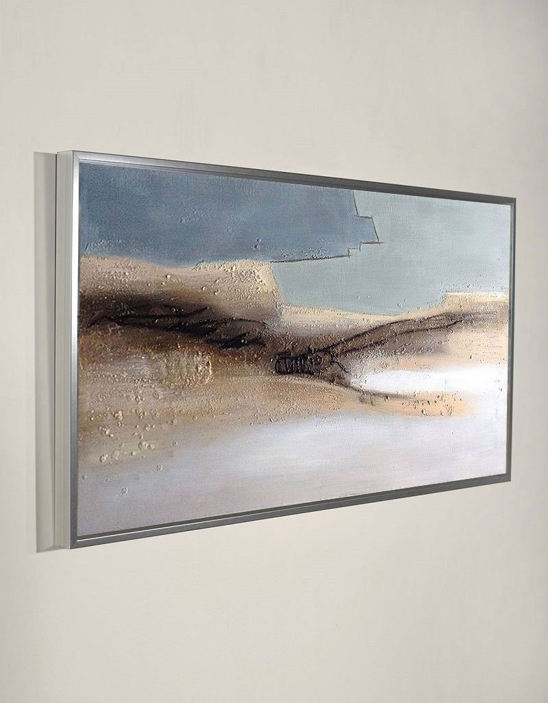 Large Abstract Coastal Art Panoramic Abstract Beach wall Art Huge Minimalist Beach Painting