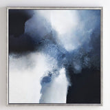 Large Blue Abstract Art Blue And Black Abstract Painting Extra Large Art