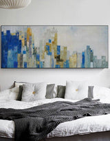 Skyline Art Cityscape Art Large abstract City Painting NYC Skyline Canvas