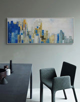 Skyline Art Cityscape Art Large abstract City Painting NYC Skyline Canvas