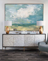 Abstract Seascape Paintings Horizontal Modern Beach Art Beach Scene Canvas Art