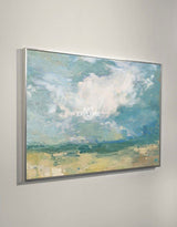 Abstract Seascape Paintings Horizontal Modern Beach Art Beach Scene Canvas Art