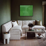 Luxury Green Abstract Art Minimalist Painting Abstract Acrylic Wall Art Painting For Livingroom