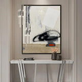 Large Black And Brown Artwork Oversized Framed Wall Art X Large Wall Art