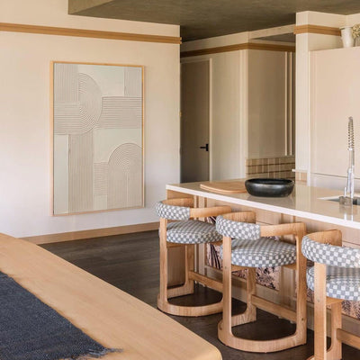 Beige Rich Textured Painting Modern Abstract Art Minimalist Artworks Large Acrylic Abstract Painting For Livingroom