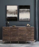 2 Piece Abstract Wall Art Black And White Textured Minimalist Art Rothko Inspired Wall Art For Sale