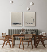 modern abstract canvas art abstract wall art set of 2 minimalist abstract art