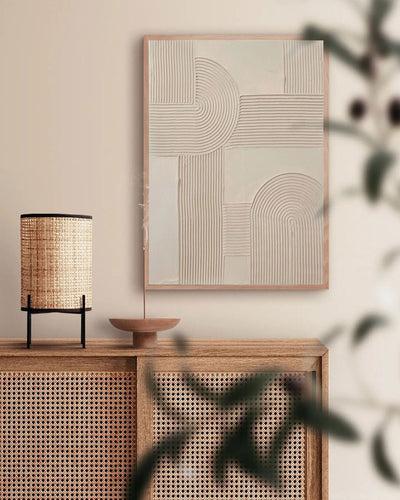 Beige Rich Textured Painting Modern Abstract Art Minimalist Artworks Large Acrylic Abstract Painting For Livingroom