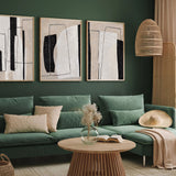 3 pieces minimalist geometric art abstract shape art abstract paintings for sale