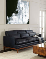 Oversized Dark Abstract Art Black And White Canvas Art Acrylic On Canvas