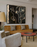 Black Abstract Art Modern Figurative Painting on Canvas Picasso Style Wall Art | Artexplore
