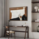 Black And Brown Wall Art Abstract Acrylic Art Canvas Painting For Living Room Abstract Canvas Painting
