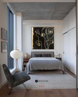 Black Abstract Art Modern Figurative Painting on Canvas Picasso Style Wall Art | Artexplore