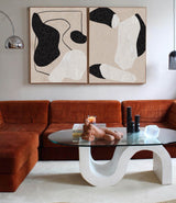 Modern Black And Beige Wall Art Rich Textured Acrylic Painting Minimalist Wall Art For Livingroom