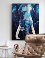 Elephant Canvas Painting Elephant Wall Art Canvas Acrylic Paint Elephant