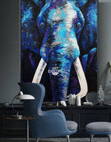 Elephant Canvas Painting Elephant Wall Art Canvas Acrylic Paint Elephant