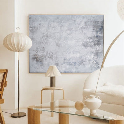 Modern White Minimalist Art Artwork For Large Walls Gray And White Wall Art