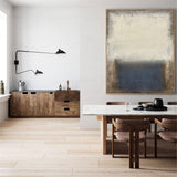 Brown Minimalist Acrylic Painting On Canvas Extra Large Beige Minimal Canvas Art Minimalist Wall Art