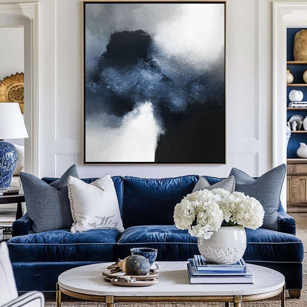 Blue Abstract Art #ABAV04