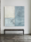 Modern Blue And White Abstract Art On Canvas Large Custom Blue Acrylic Canvas Paintings Modern Home Decor