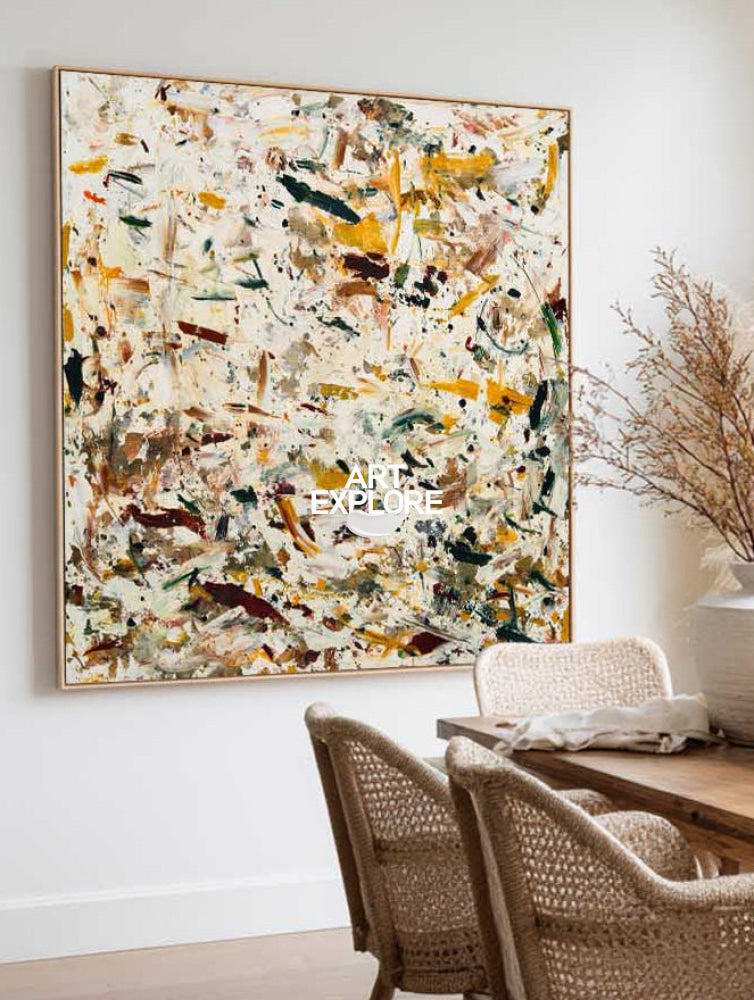 Modern Textured Abstract Art With Vibrant Colors For Contemporary Home Decor