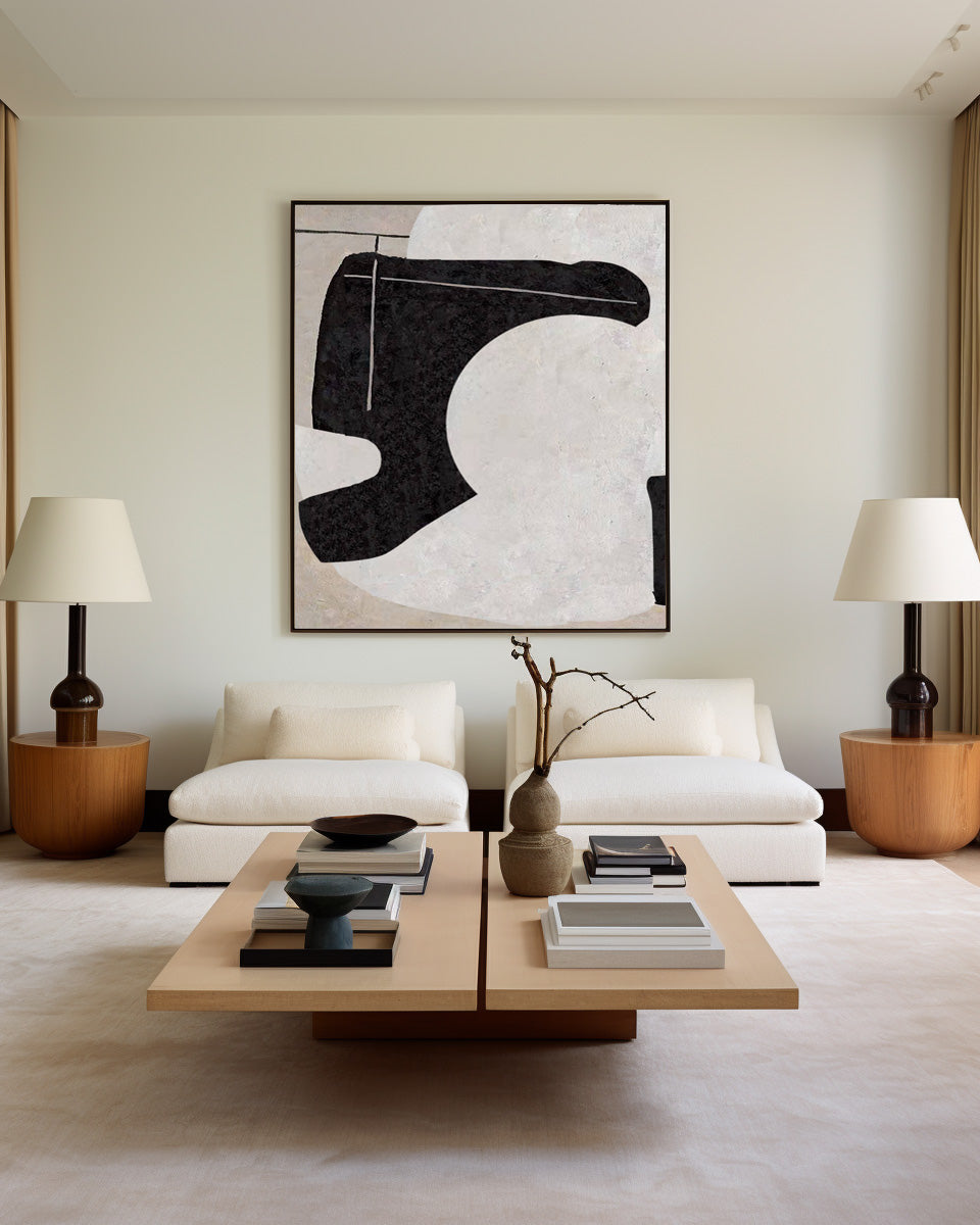 Modern Minimalist Painting Large Canvas Wall Art Abstract Artwork Wall ...