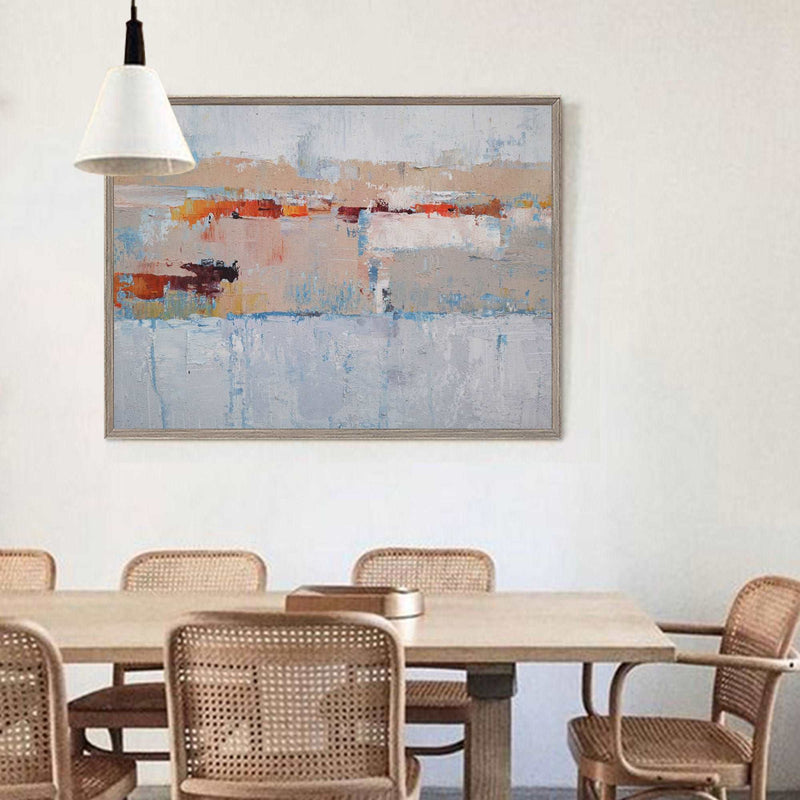 Acrylic Abstract Landscape Painting Extra Large Contemporary Abstract Painting On Canvas Grey Abstract Painting 