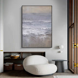 Beach Scene Painting Oversized Coastal Wall Art Modern Coastal Artwork Modern Art Beach