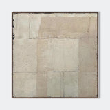 Wabi-sabi Beige Minimal Painting Beige Abstract Wall Art Earth Tone Canvas Art For Sale