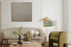 Wabi-sabi Brown Plaster Painting Brown Minimal Painting Abstract Wall Art Plaster Canvas Art