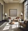 Wabi-sabi Brown Plaster Painting Brown Minimal Painting Abstract Wall Art Plaster Canvas Art
